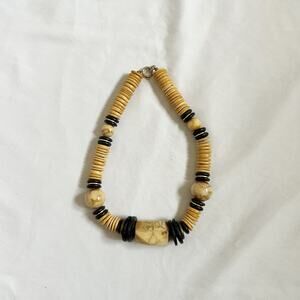 chunky beaded statement necklace